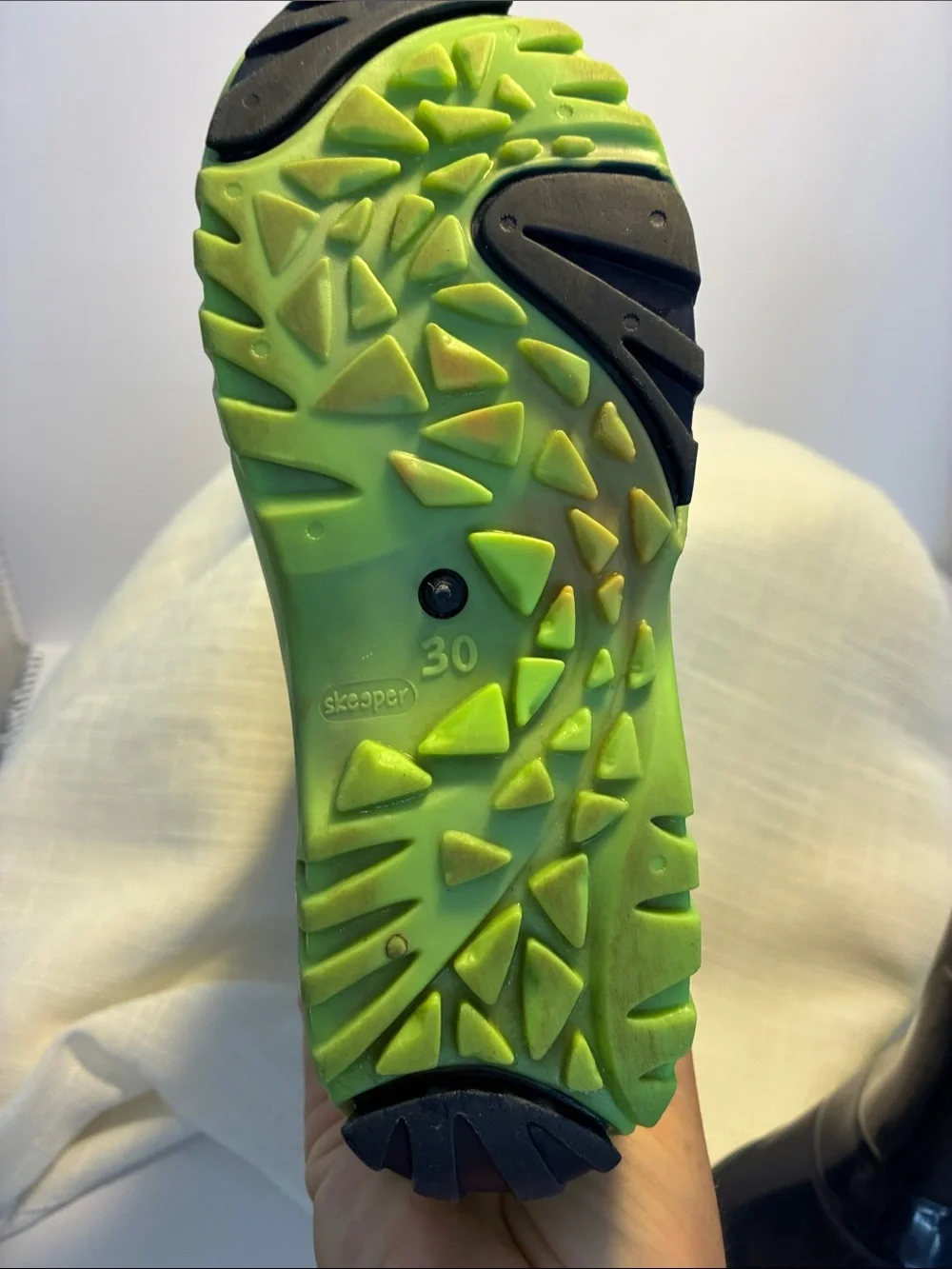 Kids Black & Lime Rain Boots - Skeper Style Waterproof Boots